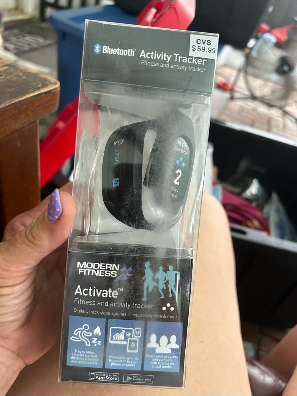 Activate Bluetooth Activity Tracker - Black